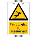 Pas op, glad bij sneeuwval!