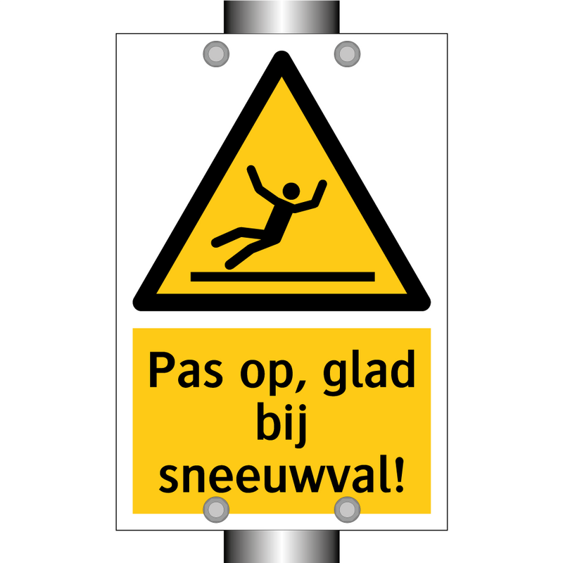Pas op, glad bij sneeuwval!