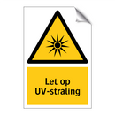 Let op UV-straling