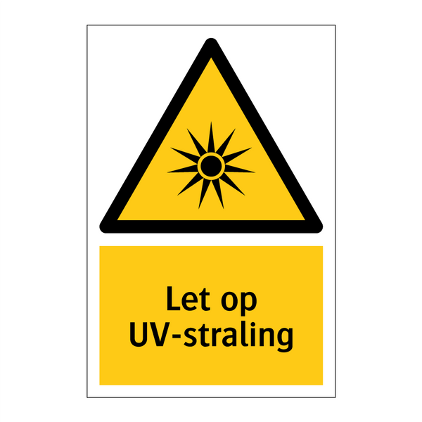 Let op UV-straling