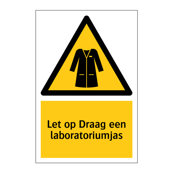 Let op Draag een laboratoriumjas