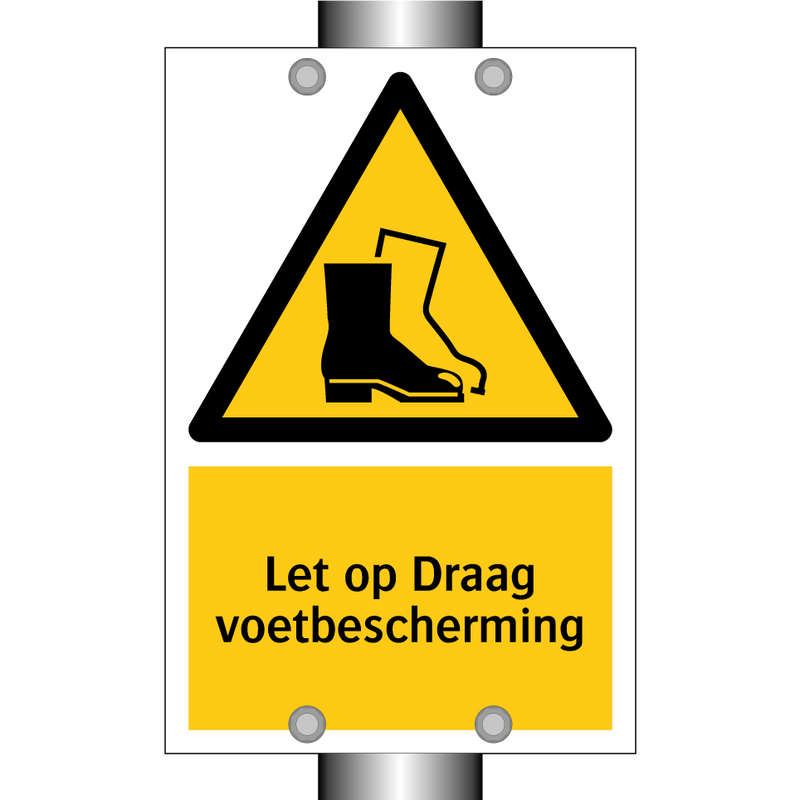 Let op Draag voetbescherming