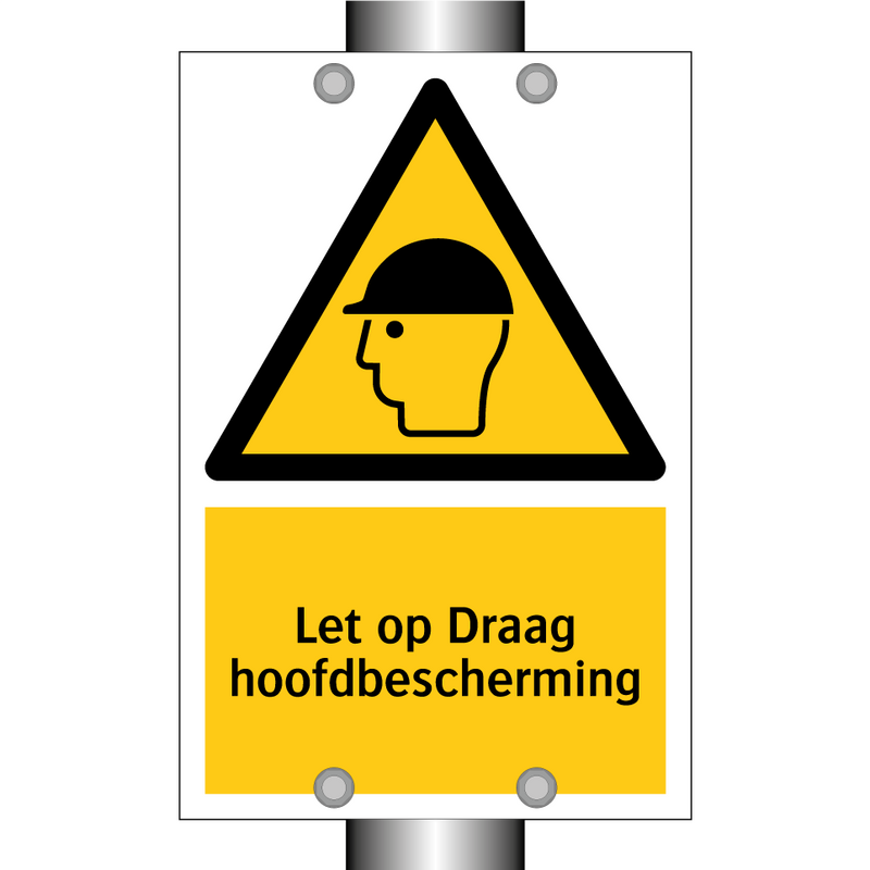 Let op Draag hoofdbescherming