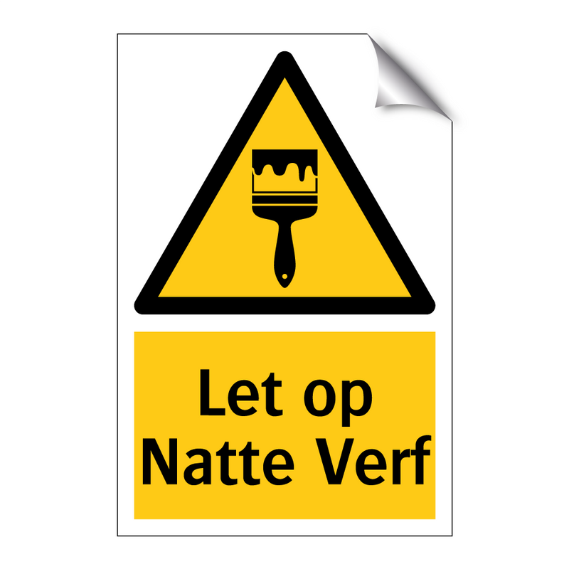 Let op Natte Verf