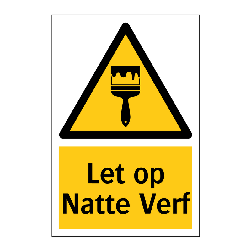 Let op Natte Verf