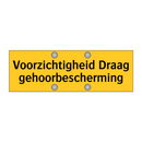 Voorzichtigheid Draag gehoorbescherming