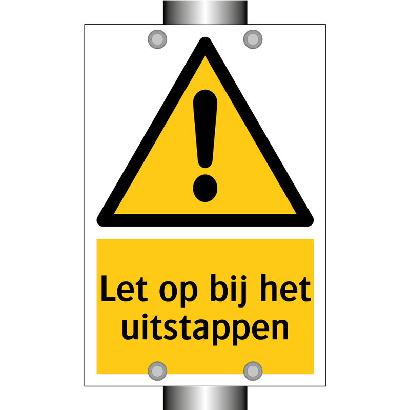 Let op bij het uitstappen
