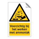 Voorzichtig bij het werken met ammoniak
