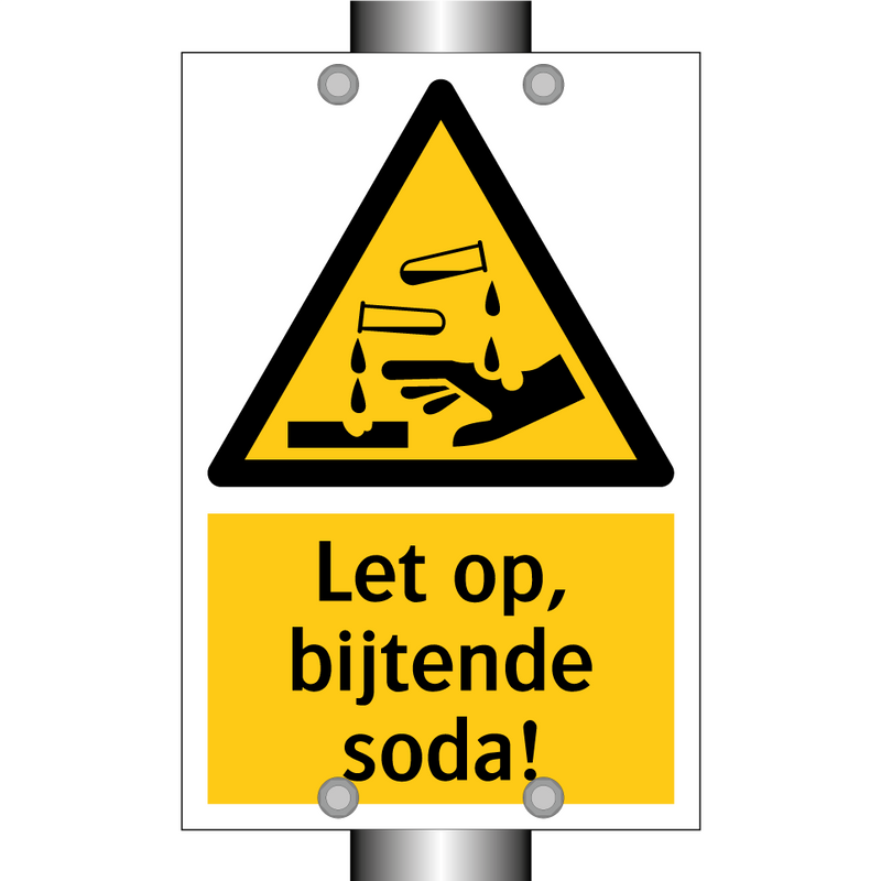 Let op, bijtende soda!