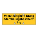 Voorzichtigheid Draag ademhalingsbescherming