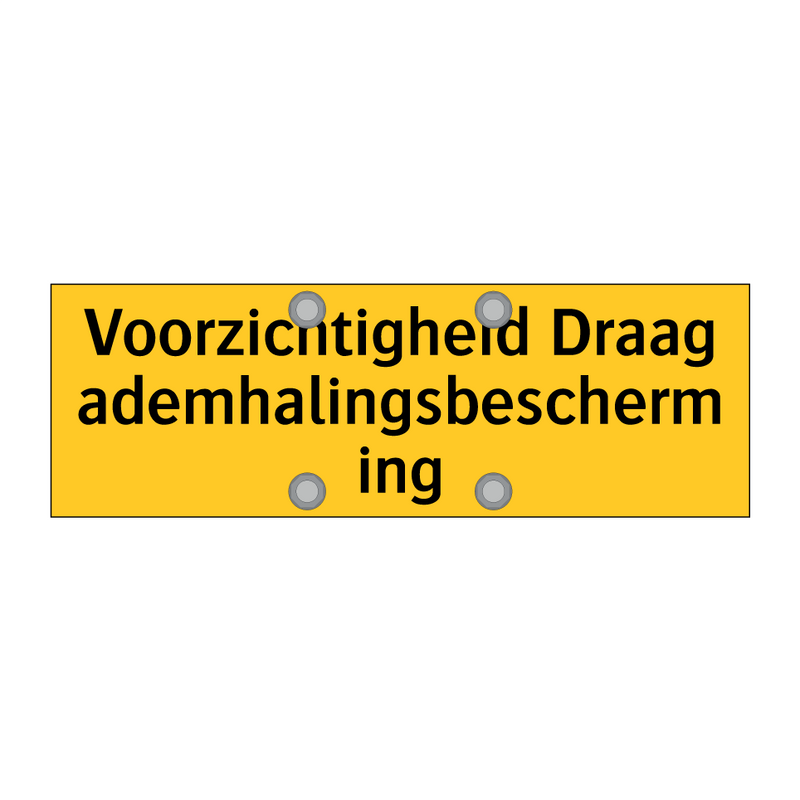 Voorzichtigheid Draag ademhalingsbescherming