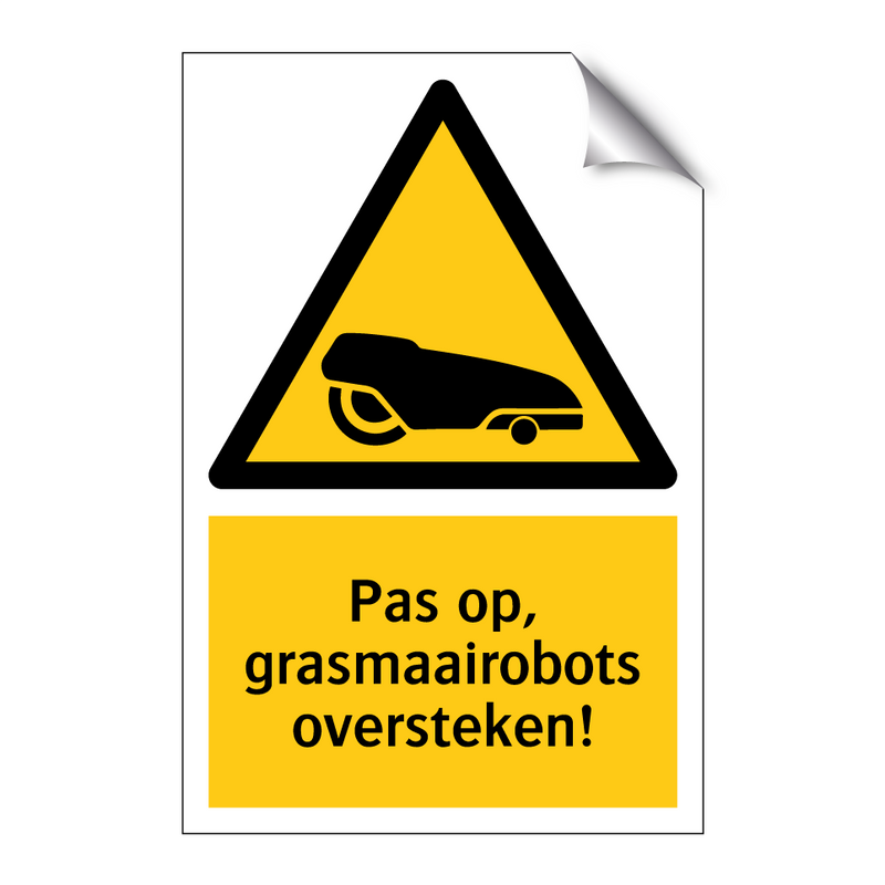 Pas op, grasmaairobots oversteken!