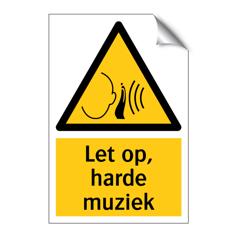 Let op, harde muziek