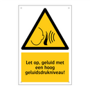 Let op, geluid met een hoog geluidsdrukniveau!