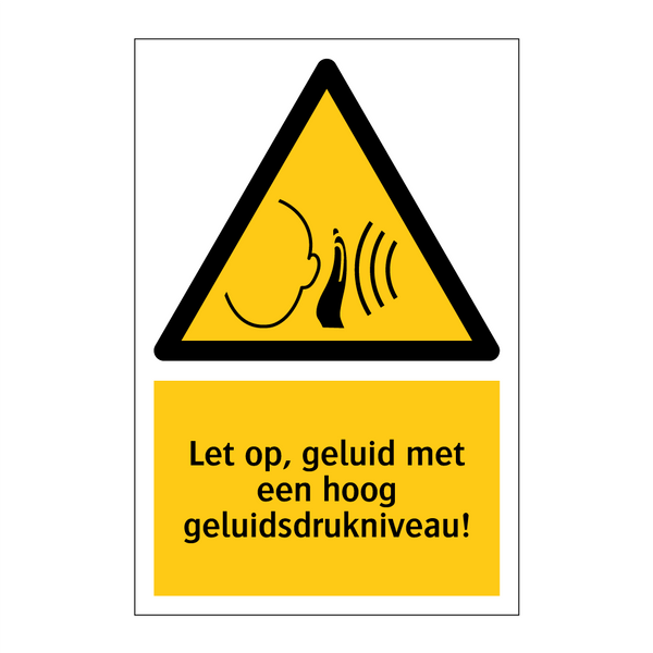 Let op, geluid met een hoog geluidsdrukniveau!