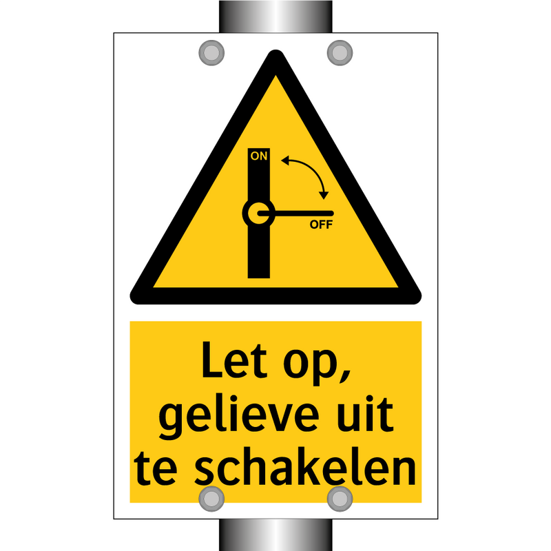 Let op, gelieve uit te schakelen