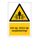 Let op, risico op verplettering!