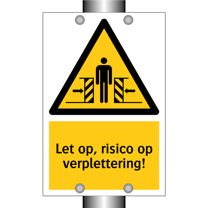 Let op, risico op verplettering!
