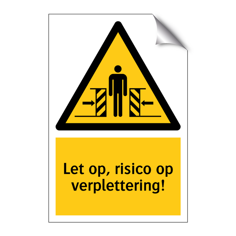 Let op, risico op verplettering!