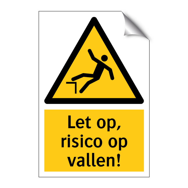 Let op, risico op vallen!