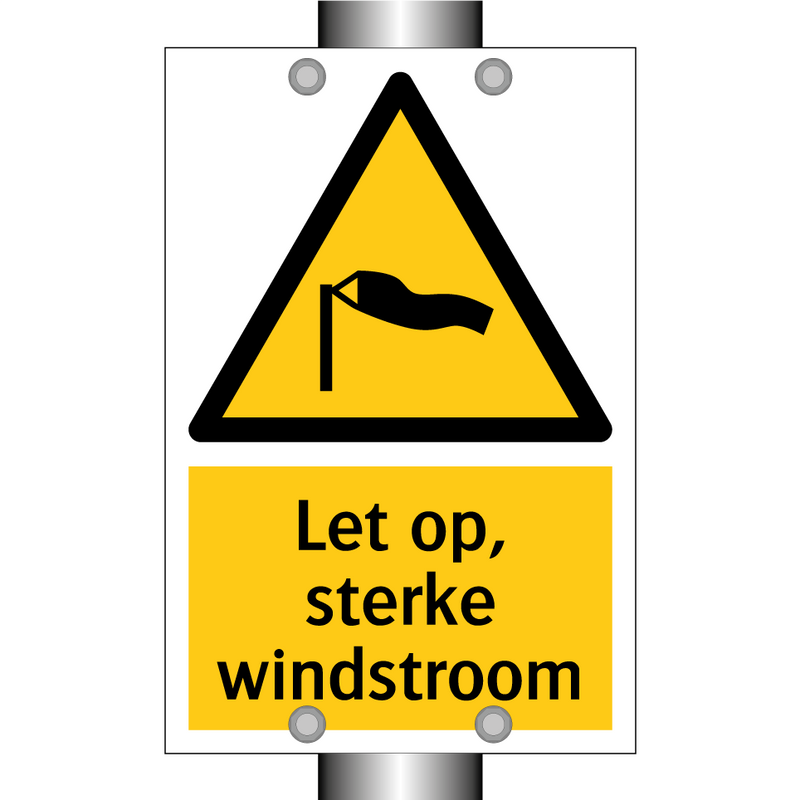 Let op, sterke windstroom
