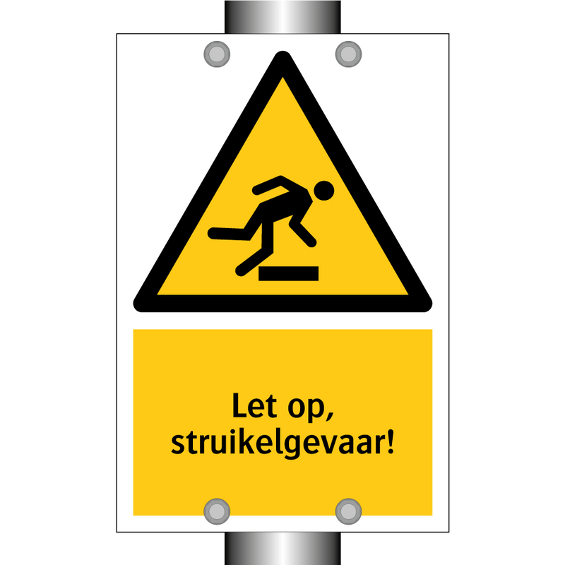 Let op, struikelgevaar!