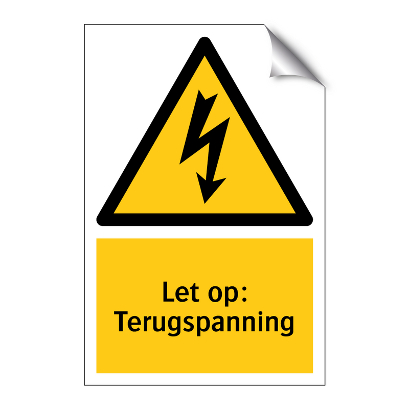 Let op: Terugspanning