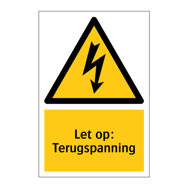 Let op: Terugspanning