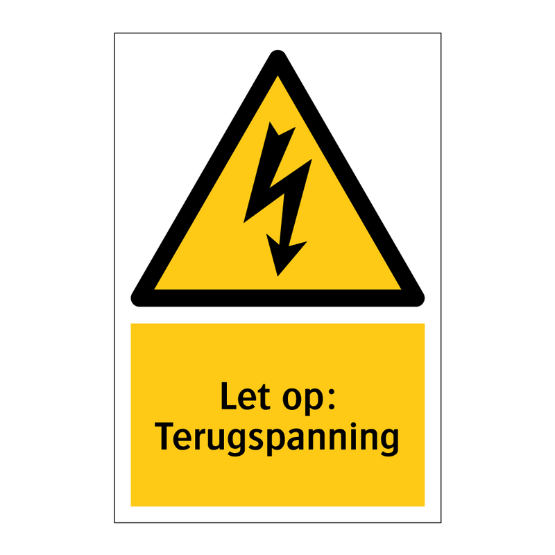Let op: Terugspanning