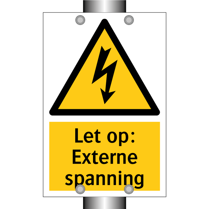 Let op: Externe spanning