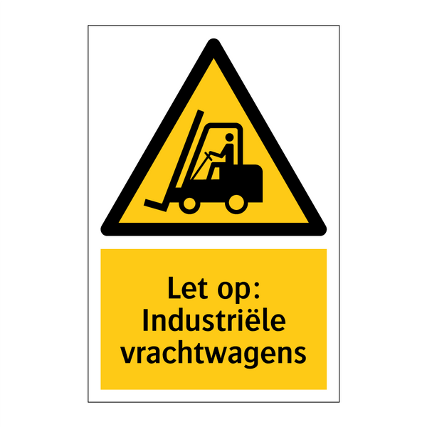 Let op: Industriële vrachtwagens