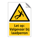 Let op: Valgevaar bij laadperron