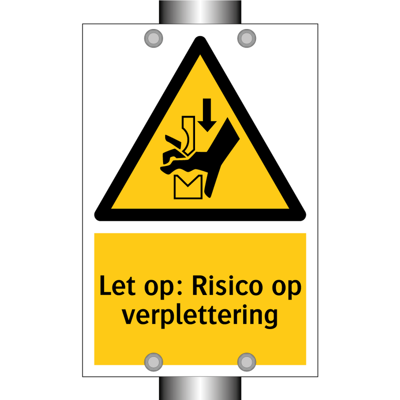 Let op: Risico op verplettering