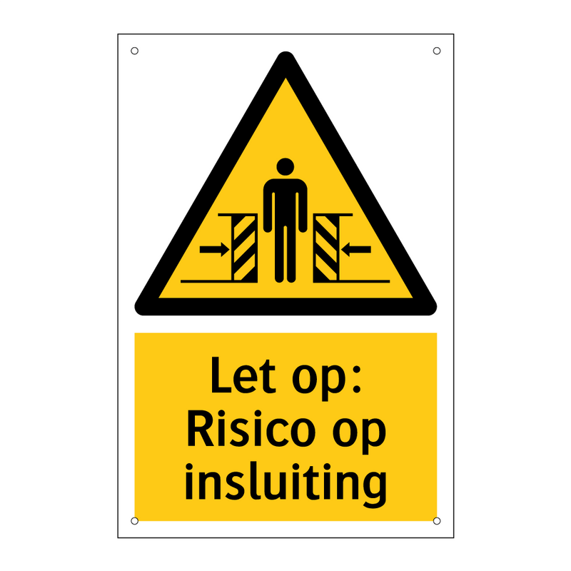 Let op: Risico op insluiting