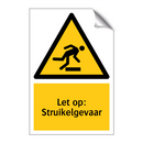 Let op: Struikelgevaar