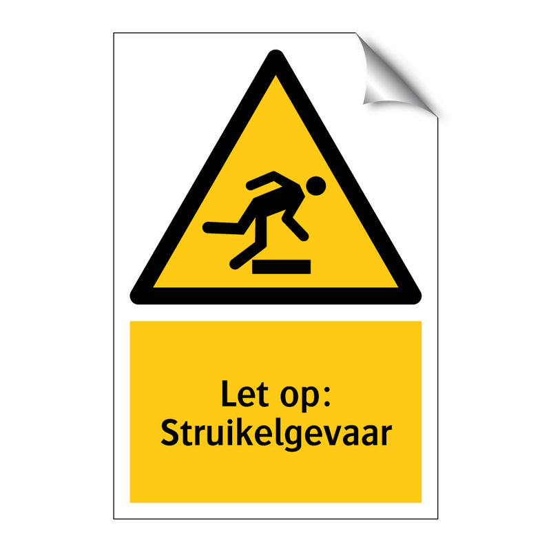 Let op: Struikelgevaar