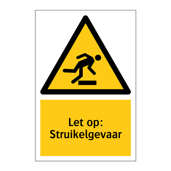 Let op: Struikelgevaar