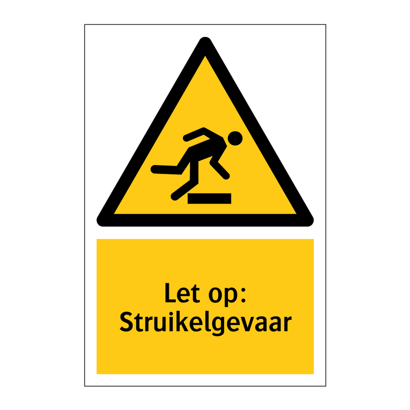 Let op: Struikelgevaar