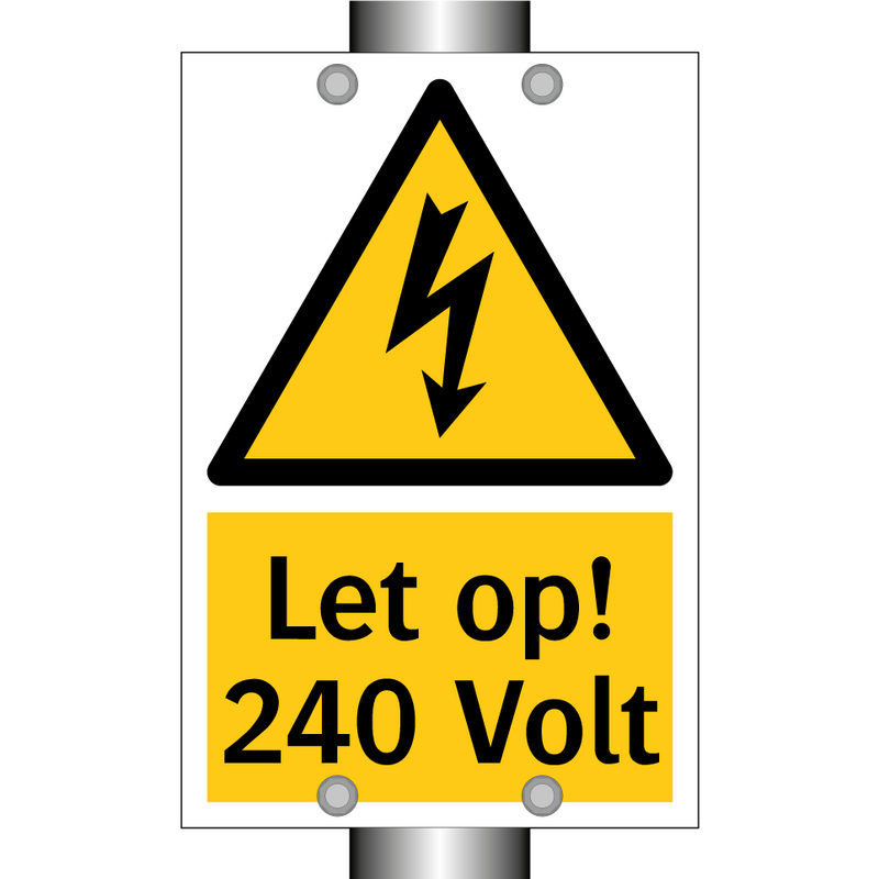 Let op! 240 Volt