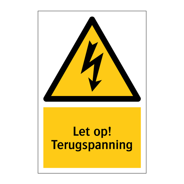Let op! Terugspanning