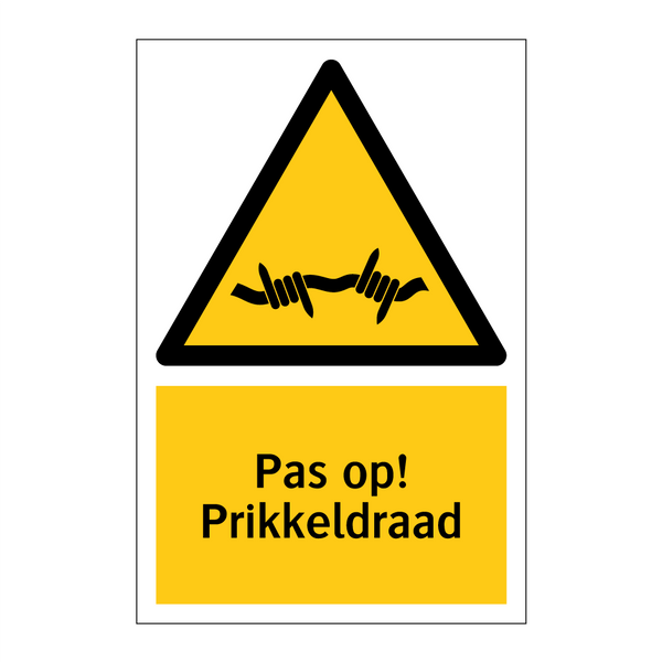 Pas op! Prikkeldraad