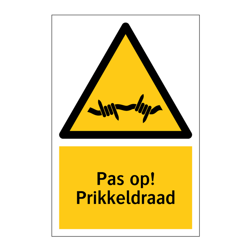 Pas op! Prikkeldraad