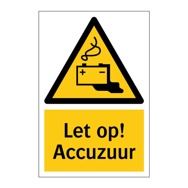 Let op! Accuzuur