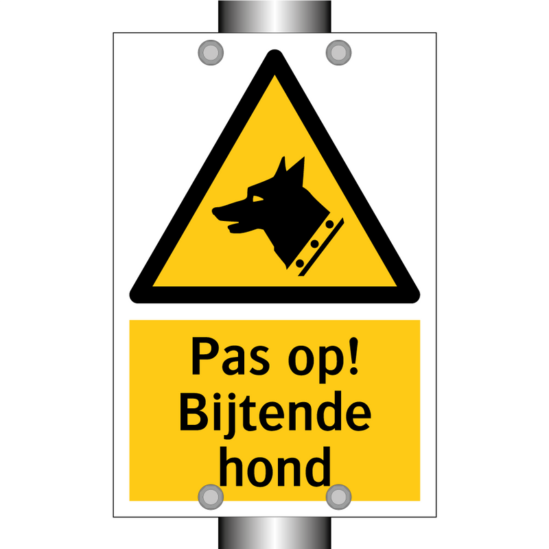 Pas op! Bijtende hond