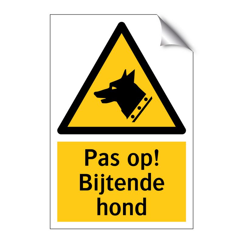 Pas op! Bijtende hond
