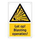 Let op! Blasting operaties!