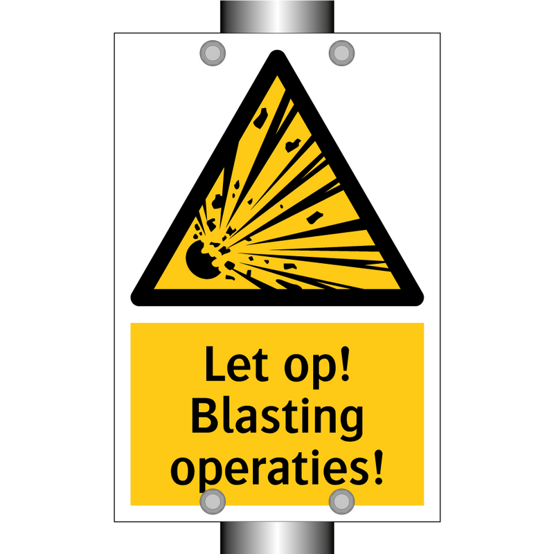Let op! Blasting operaties!