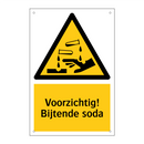 Voorzichtig! Bijtende soda