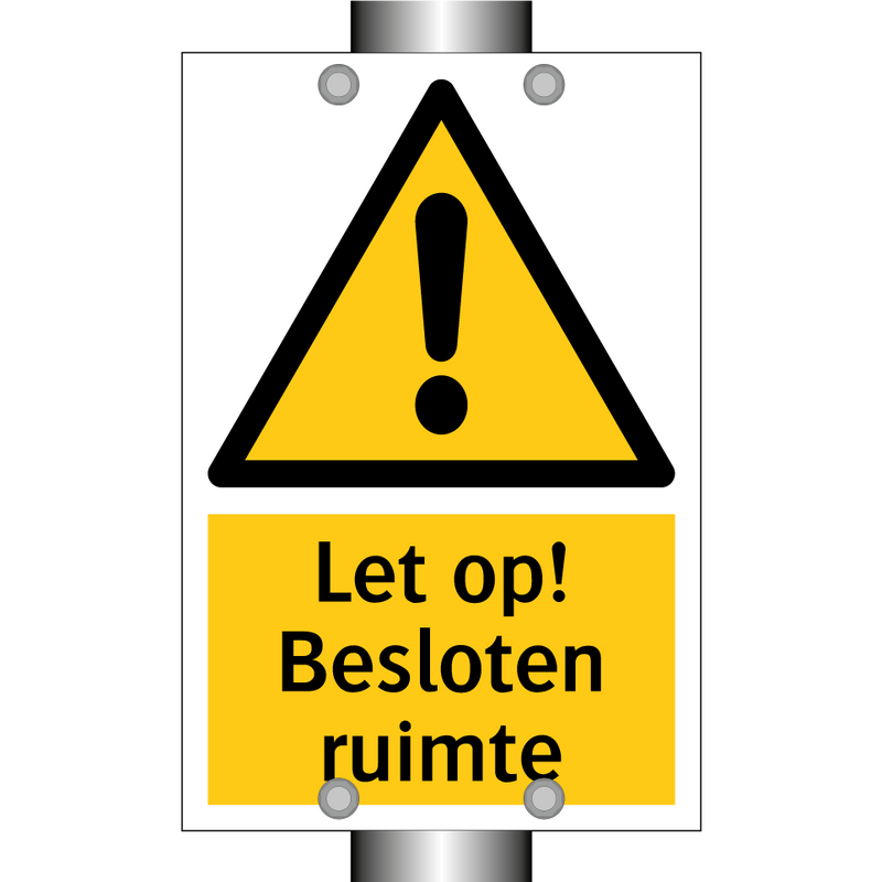 Let op! Besloten ruimte