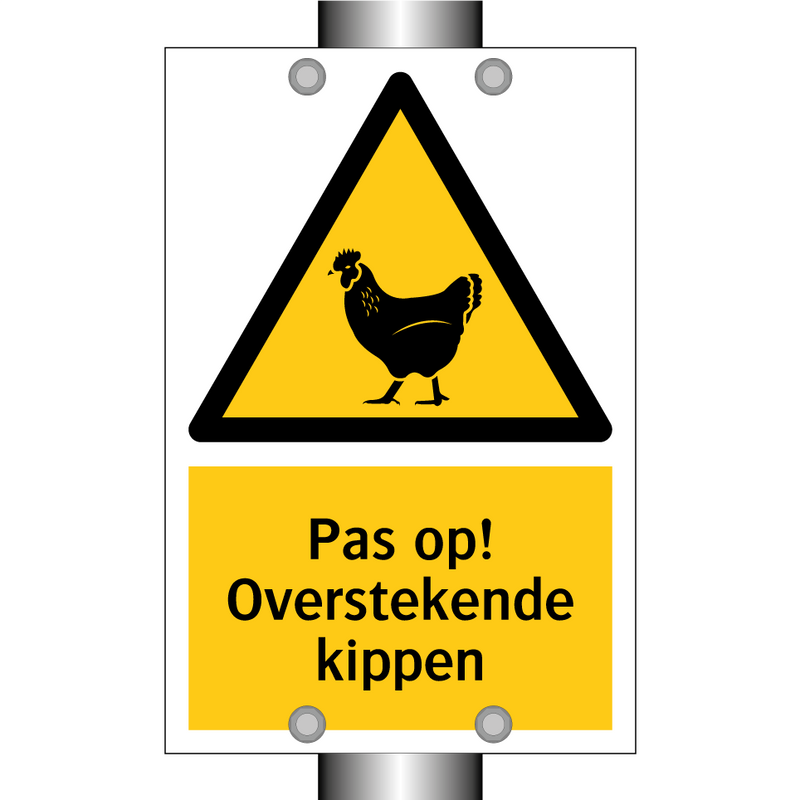 Pas op! Overstekende kippen